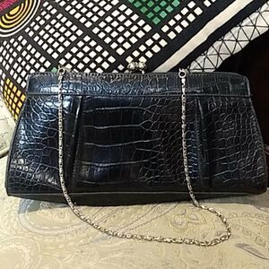 Red fish designs clutch bag